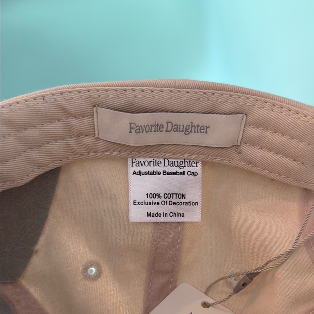Favorite Daughter Beige Cap with Purple Embroidery, price is not negotiable - Picture 2 of 3